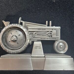 John Deere Model A 1938-1952 Metal Christmas Stocking Holder Pewter Finish Molin